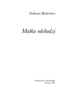 Matka odchodzi
