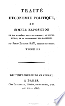 Traité d'économie politique