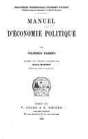 Manuel d'économie politique