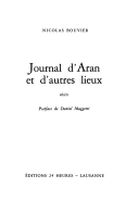 Journal d'Aran et d'autres lieux