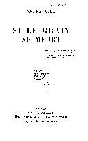 Si le grain ne meurt