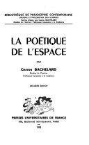 La poétique de l'espace