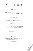 Notes on the State of Virginia