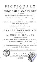 A Dictionary of the English Language