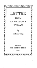 Letter from an Unknown Woman