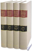 Commentaries on the Laws of England
