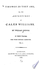 Things as They Are; or, The Adventures of Caleb Williams