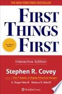 First Things First