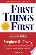 First Things First