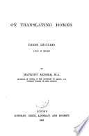 On Translating Homer