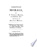 Christian Morals