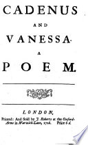 Cadenus and Vanessa