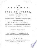 The History of English Poetry