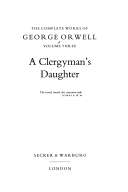 A Clergyman's Daughter