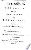 Thoughts on the Education of Daughters