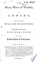 The Merry Wives of Windsor
