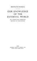 Our Knowledge of the External World