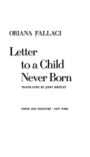Letter to a Child Never Born