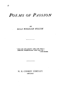 Poems of Passion