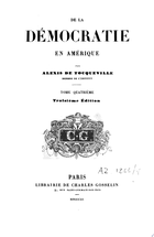 De la démocratie en Amérique