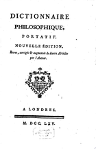 Dictionnaire philosophique