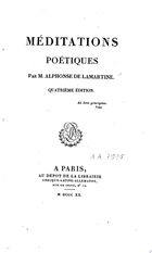 Méditations poétiques