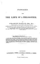Passages from the life of a philosopher