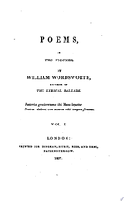 Poems, in Two Volumes