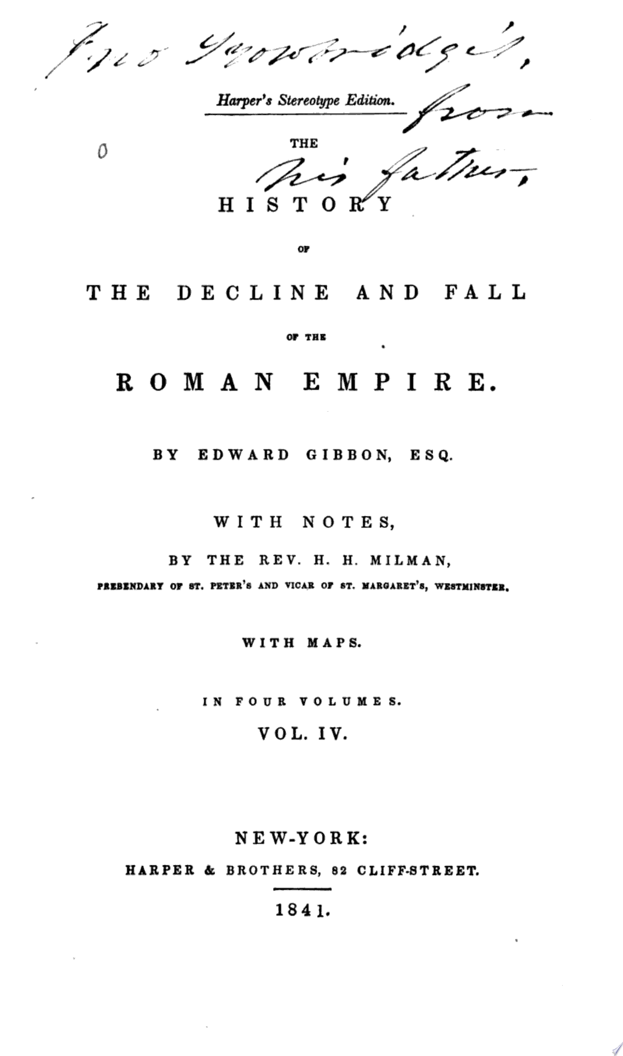 The History of the Decline and Fall of the Roman Empire