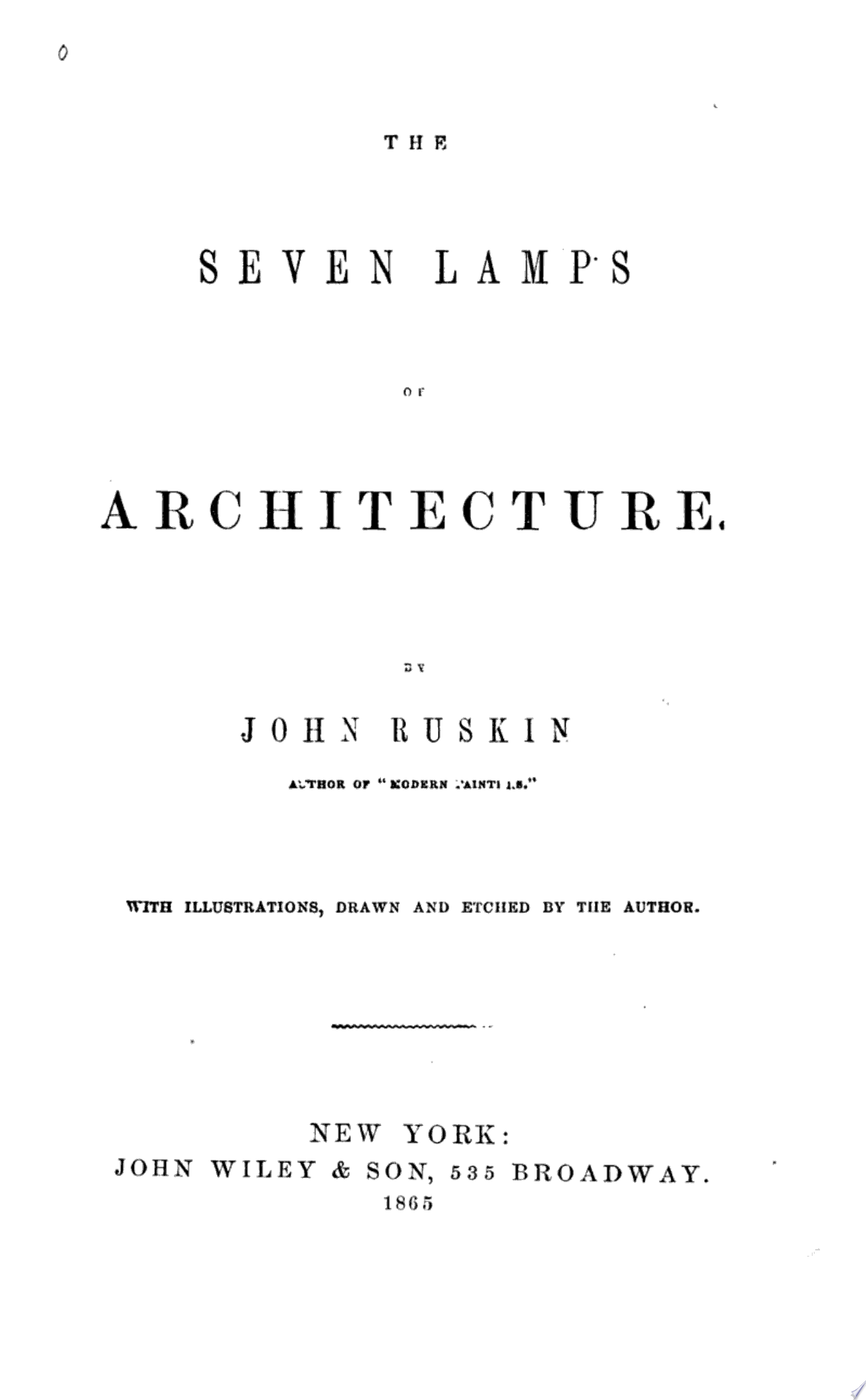 The Seven Lamps of Architecture