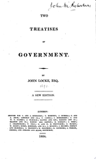 Two Treatises of Government